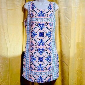 Skies Are Blue Multicolor Patterned Dress